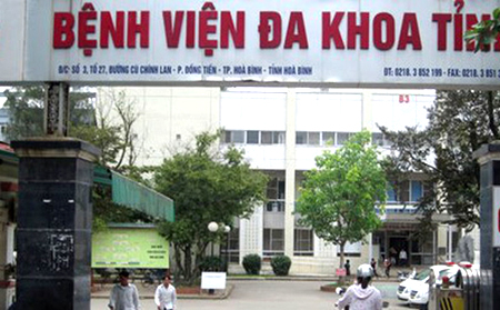 Bệnh viện Đa khoa tỉnh Hoà Bình.